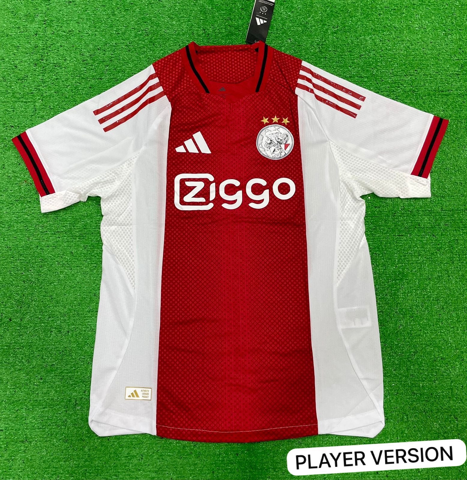 Adidas Ajax Amsterdam 2025/26 Home "Player Version" jersey.