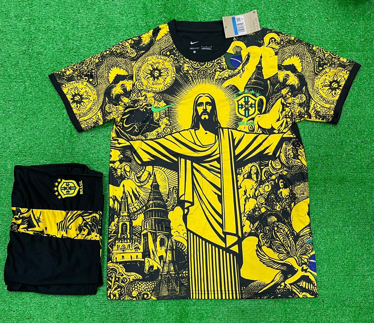 Brazil Christ the Redeemer special edition football jersey