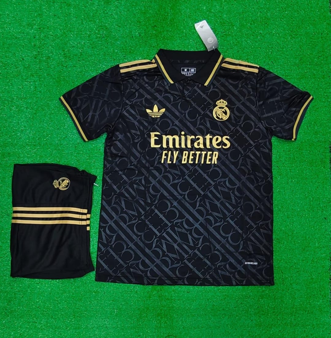 Real Madrid 24/25 Special Edition Black & Gold kit